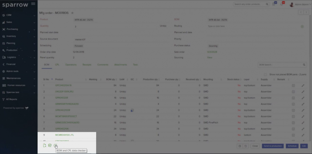 Bom and CPL Data Checker