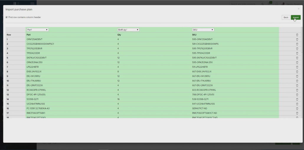 Verify BoM Components