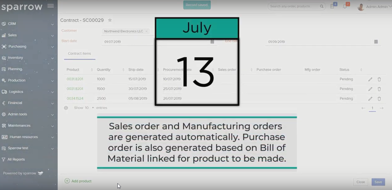 Sales Contract for Supply Commitment